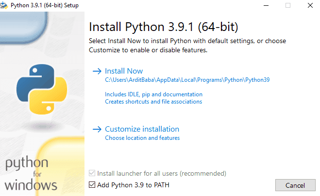 Python Setup