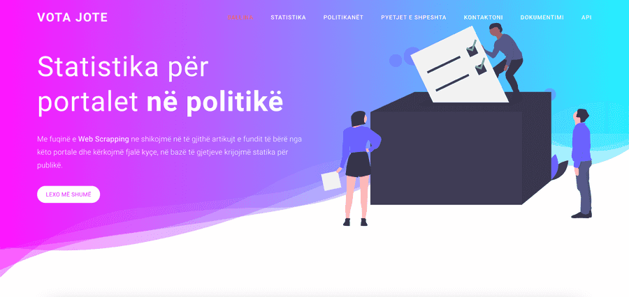 Your Vote / Vota Jote Landing Page